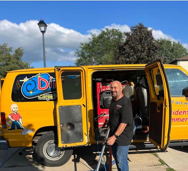 john_truckmount John Rotolo with Truck Mount Machine